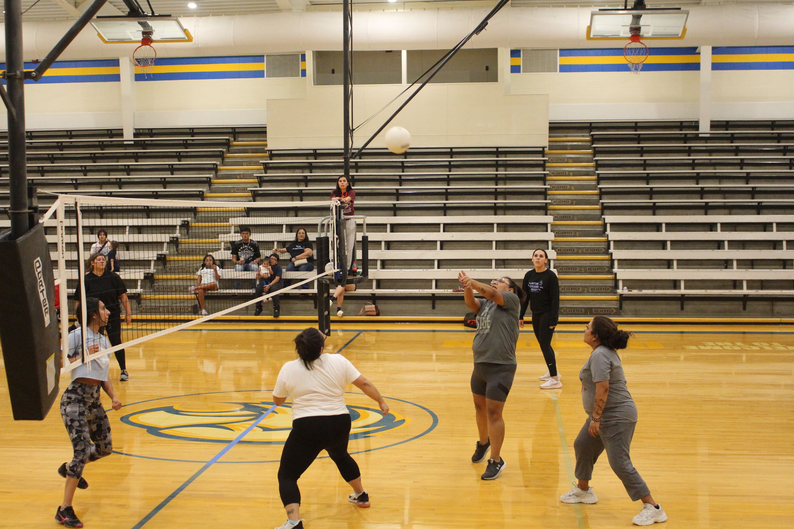 Spring volleyball game